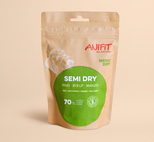Halbfeuchtes Hundefutter mit Schweizer Rindfleisch
